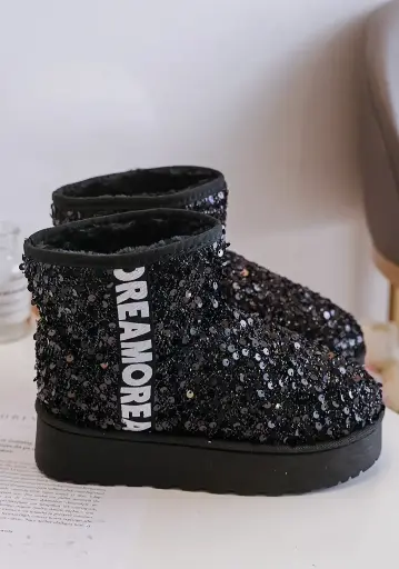 Sequin Boots